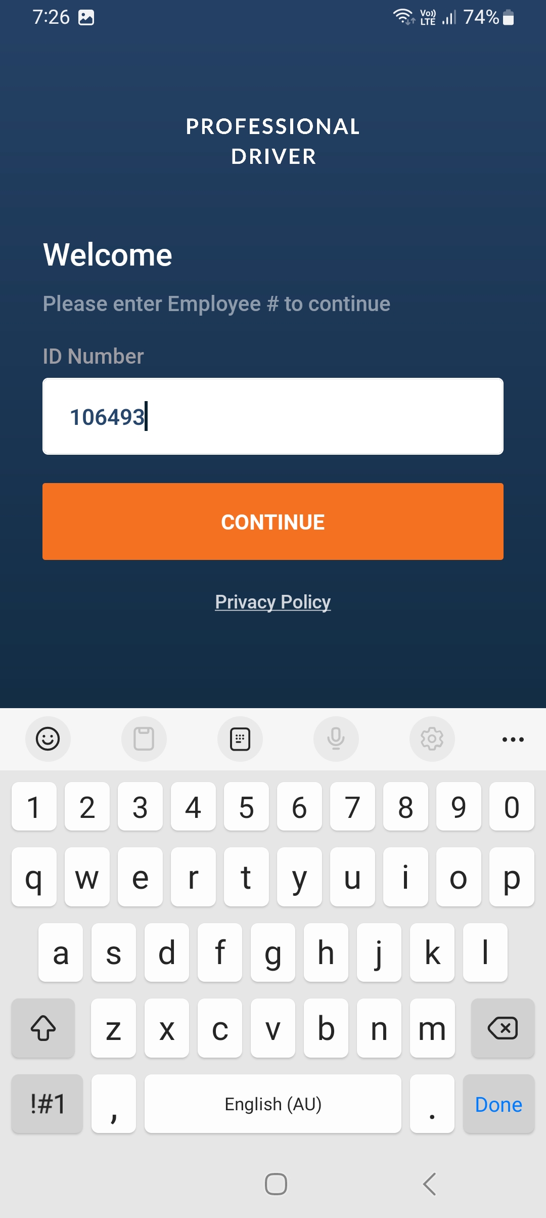 Driver App Login Driver
