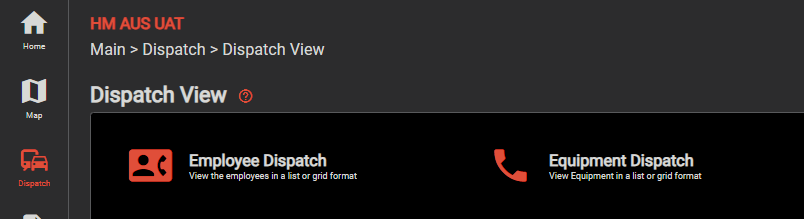 dispatch_view Dispatch View Selections